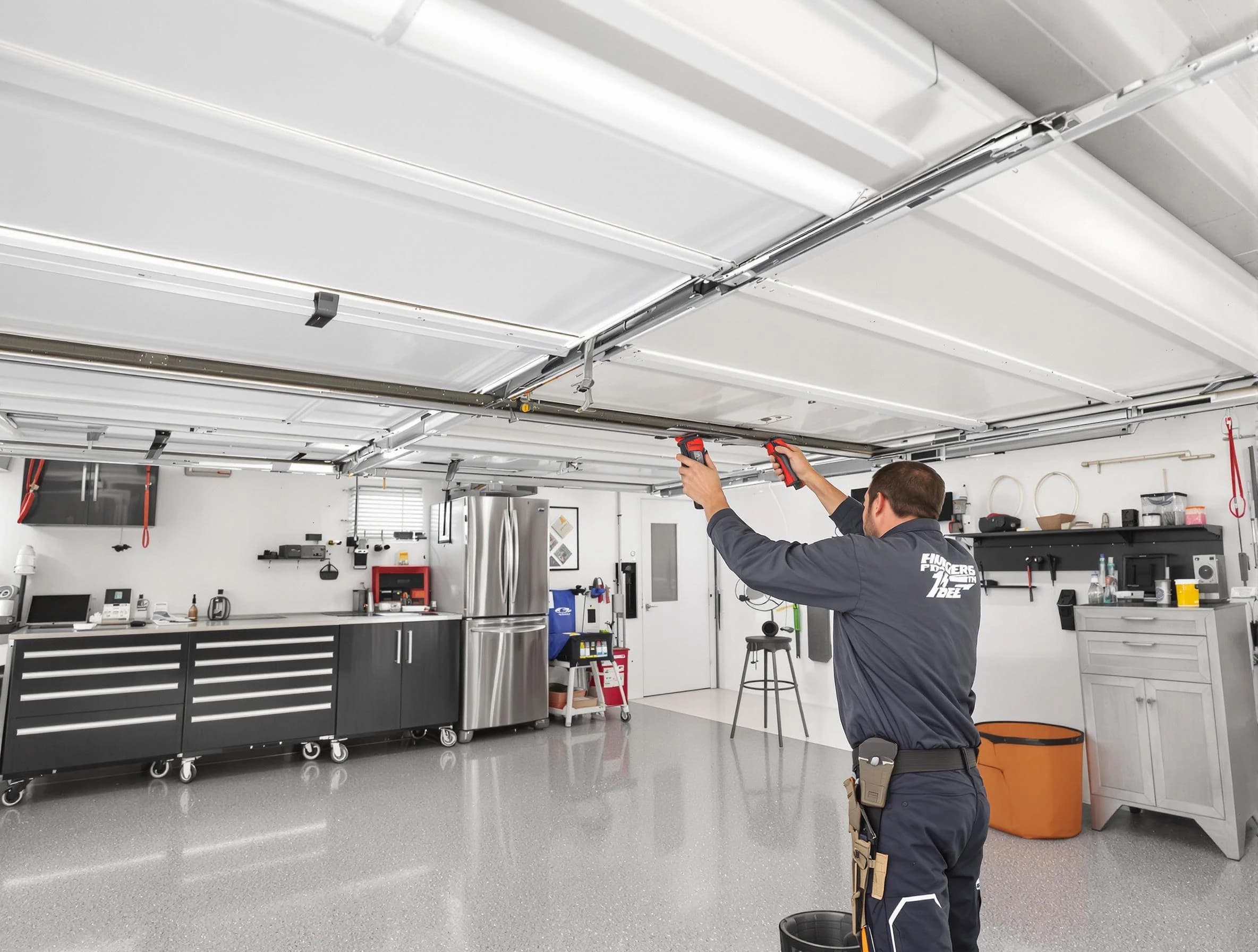 Overhead garage door repair service by Carnot-Moon Garage Door Repair in Carnot-Moon