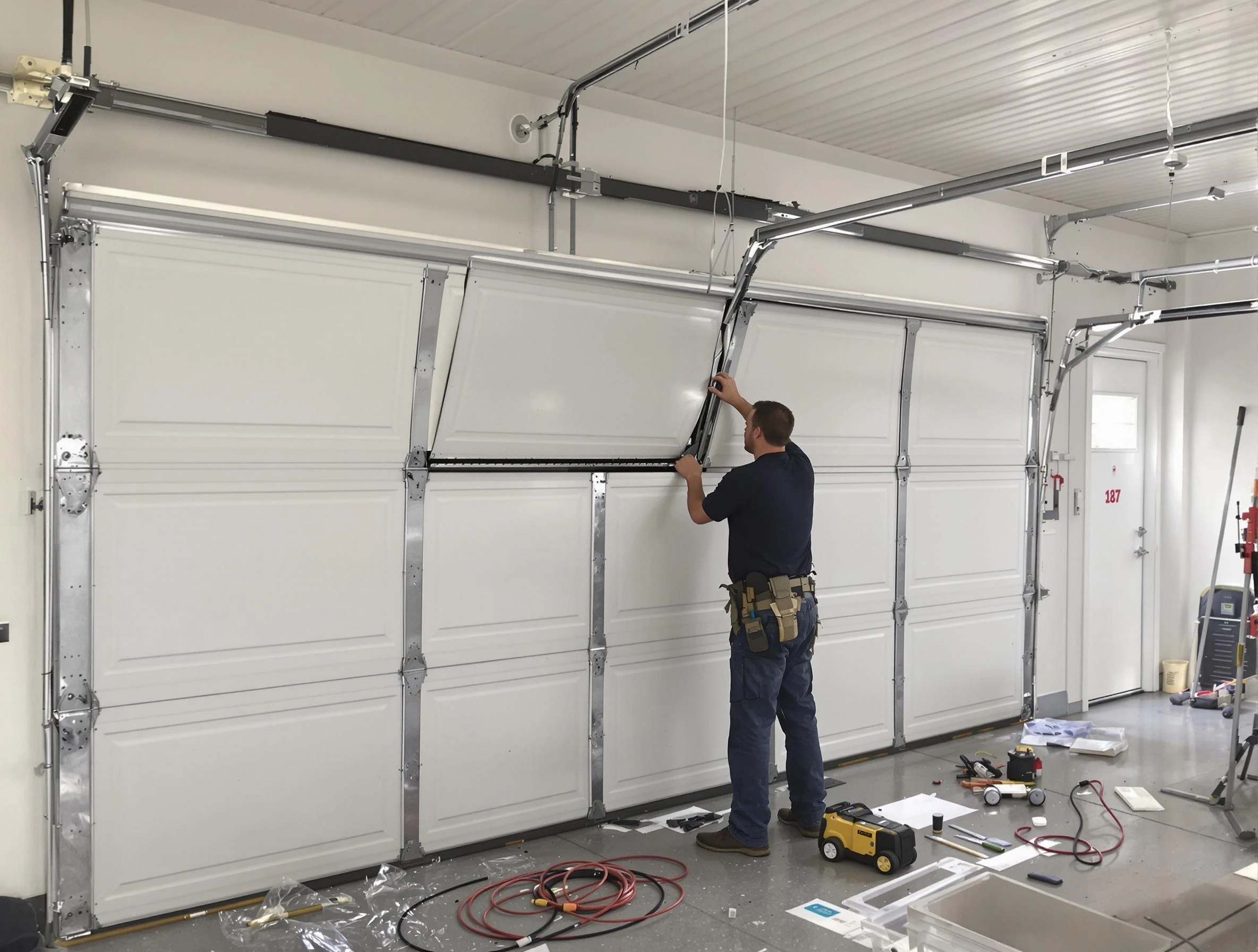Garage Door Section Replacement in Carnot-Moon