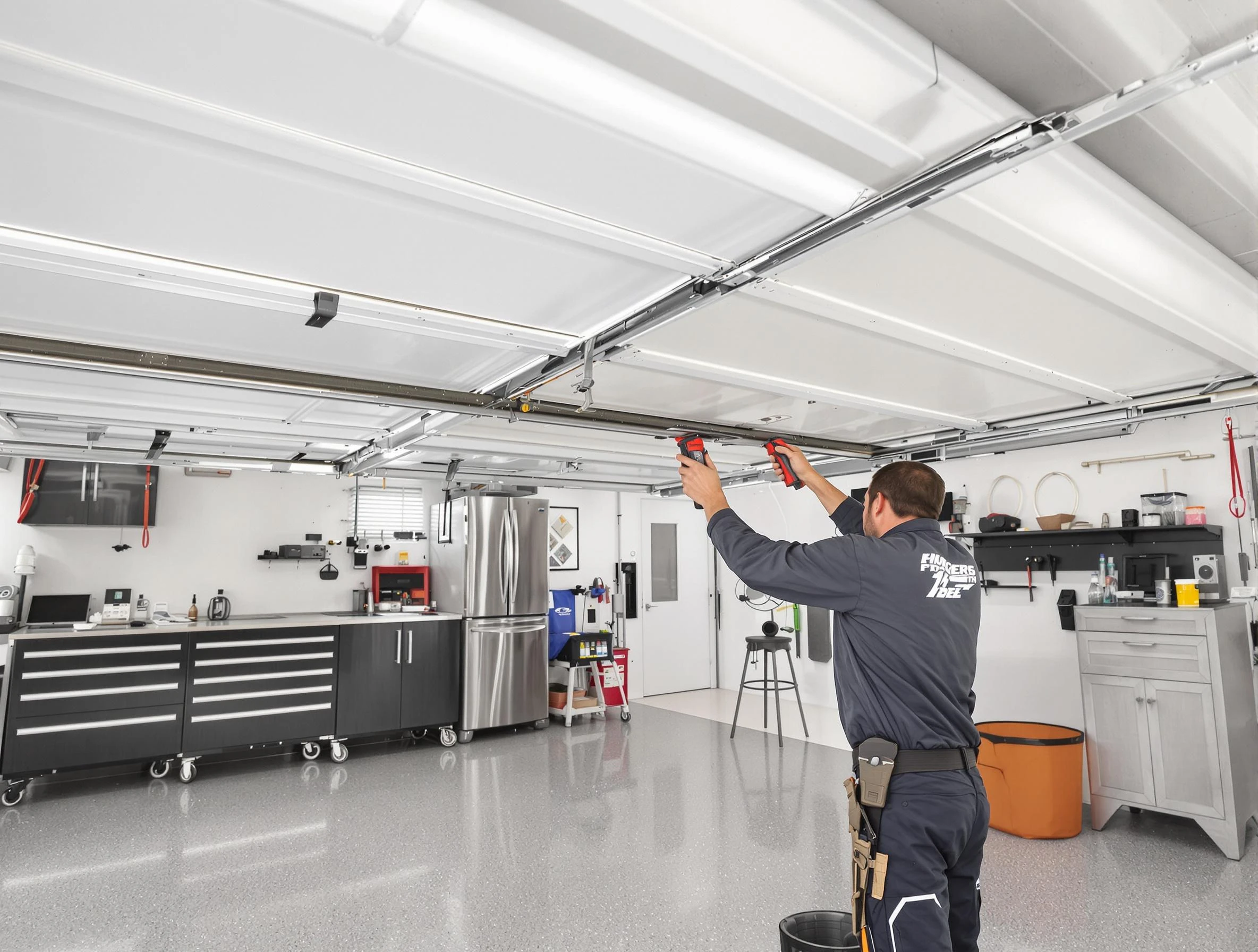Overhead garage door repair service by Carnot-Moon Garage Door Repair in Carnot-Moon