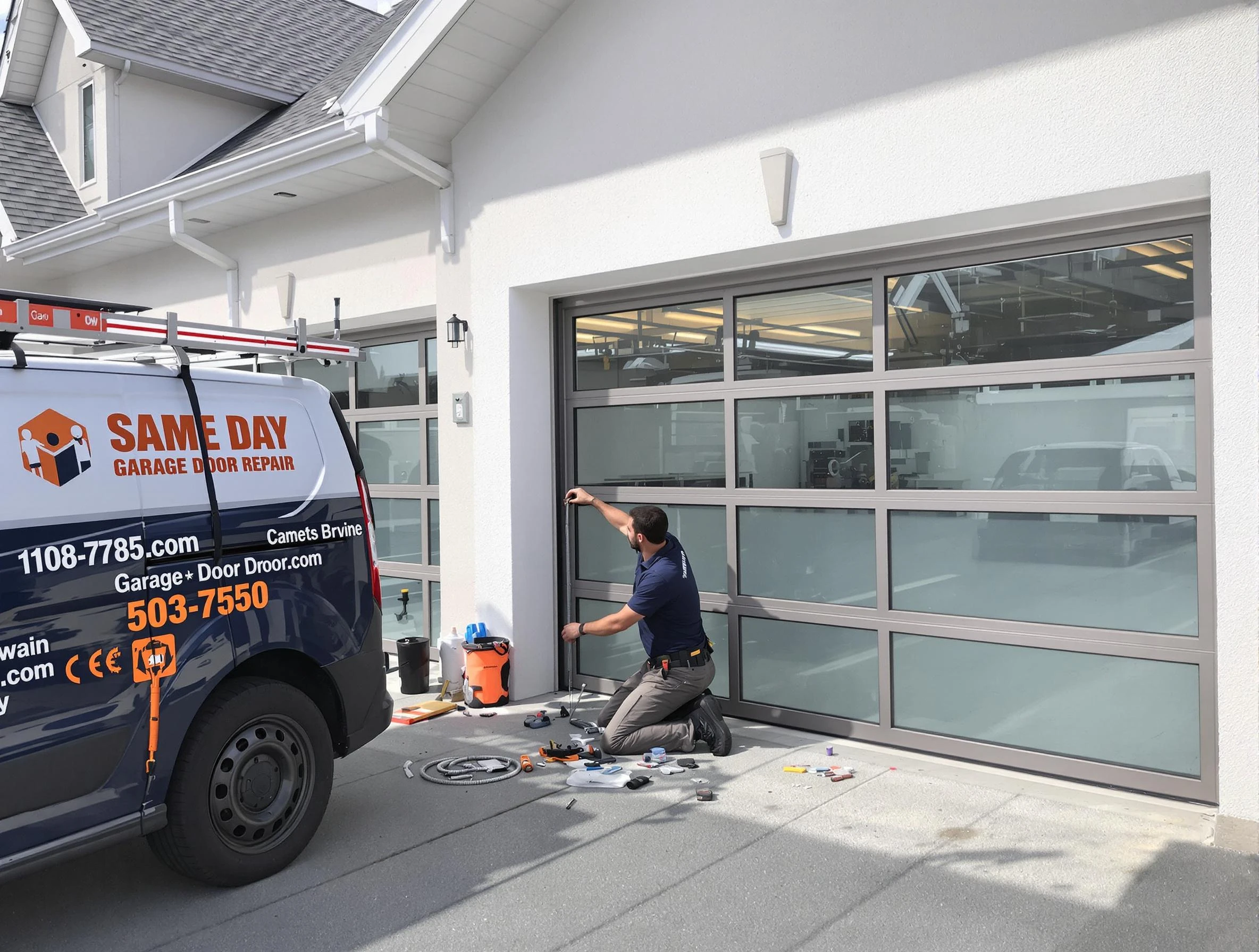 Same-day garage door repair service by Carnot-Moon Garage Door Repair in Carnot-Moon